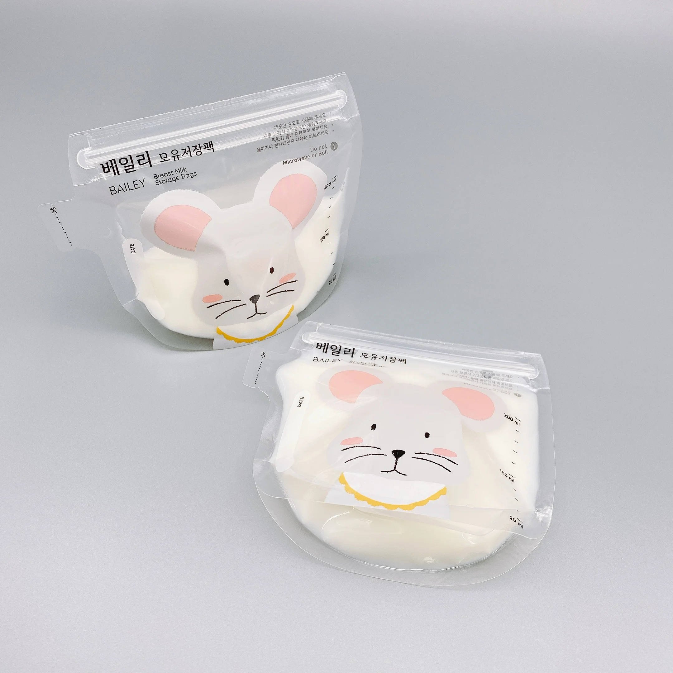 AIUDO Custom Logo Disposable Sterilized BPA FREE breast milk storage bag For Storing Freezing