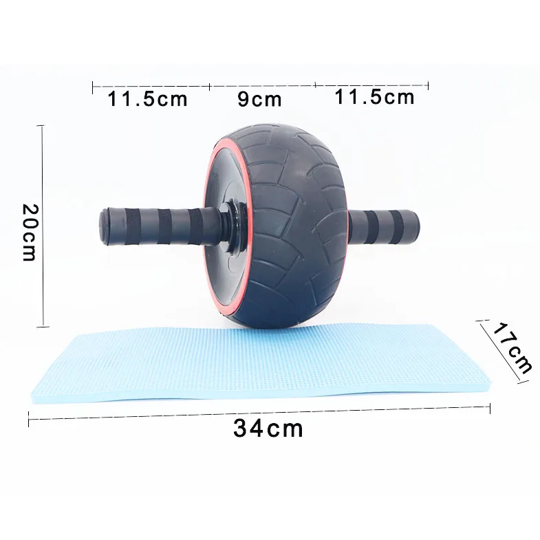 High Quality Fitness Exercise Abdomonal Ab Roller Wheel With Mat