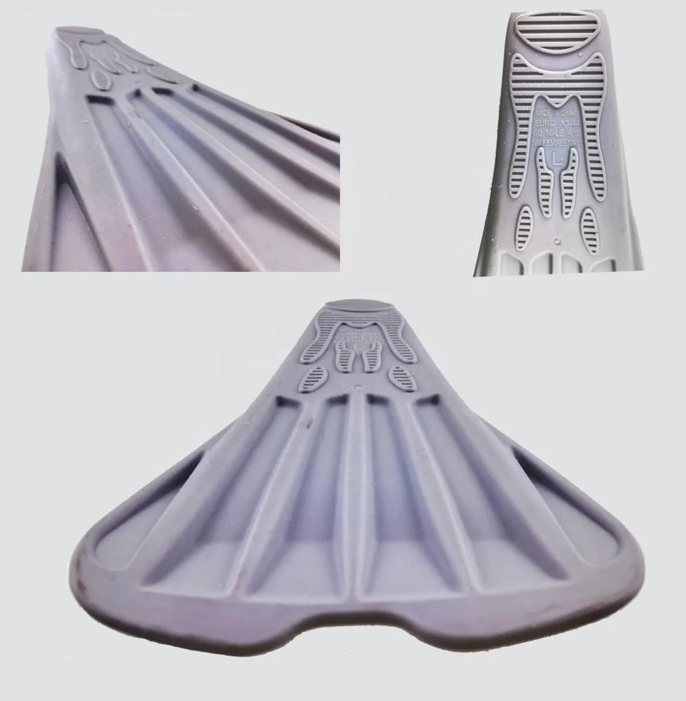 Water sports equipment adults rubber swim fins scuba diving fins swimming flippers