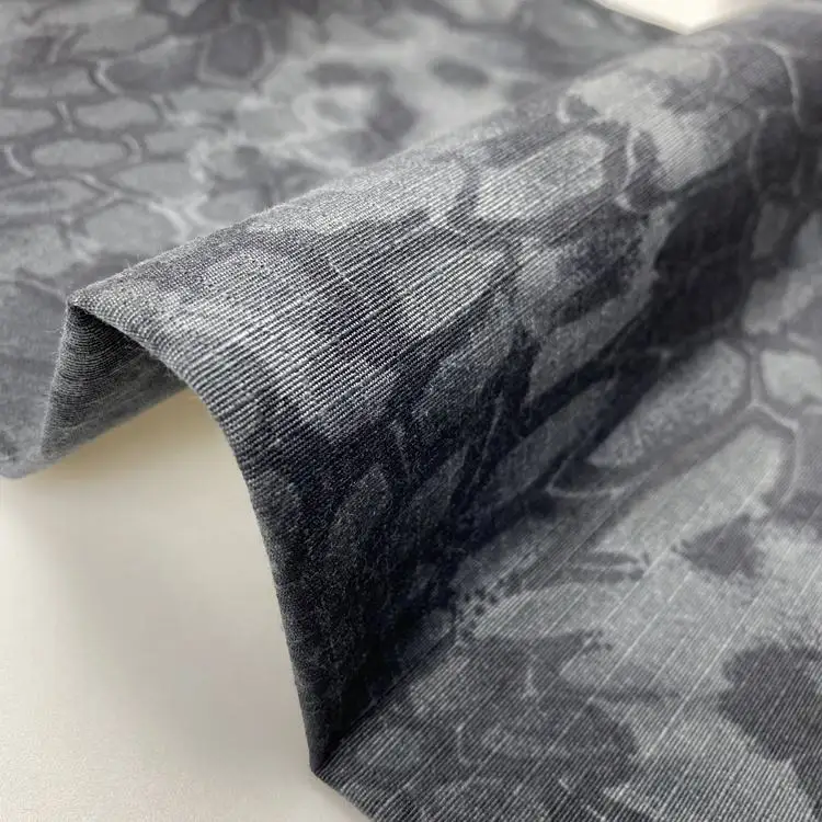 China factories dark color polyester cotton personalized camouflage printing 0.7cm*0.7cm greta fabric for bag/ uniform