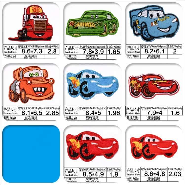 Various style of embroidered cartoon patches for children clothing