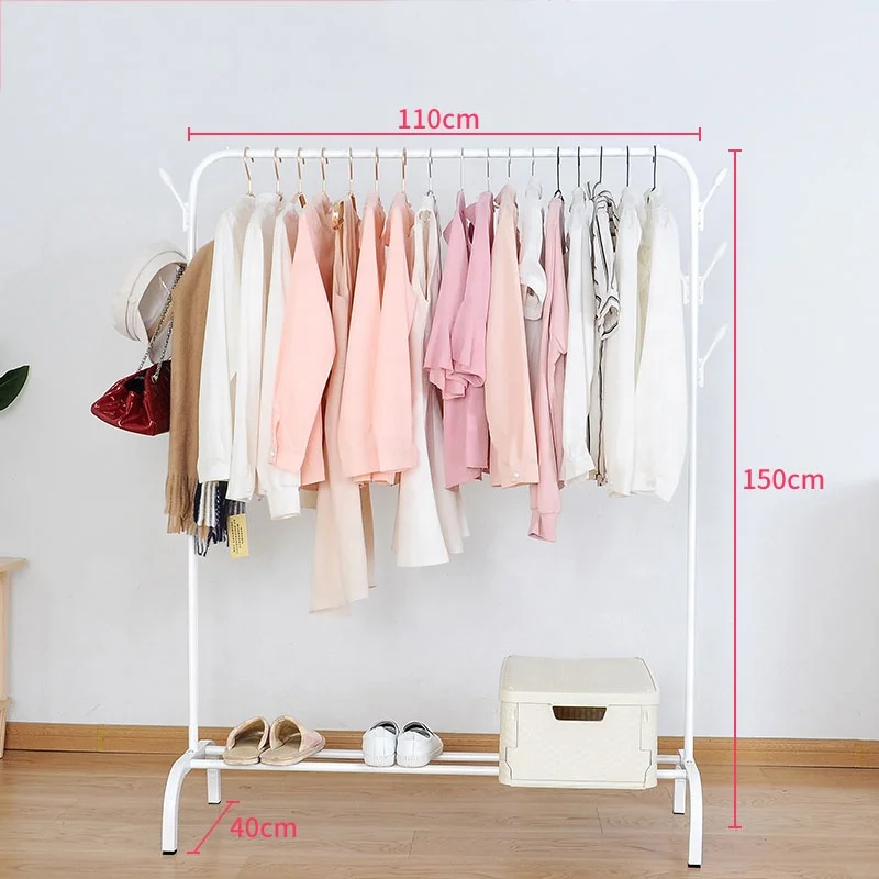 Standing Rack Hat Holder Hooks Jacket Tree Shape Stainless Steel Clothes Stand Rack