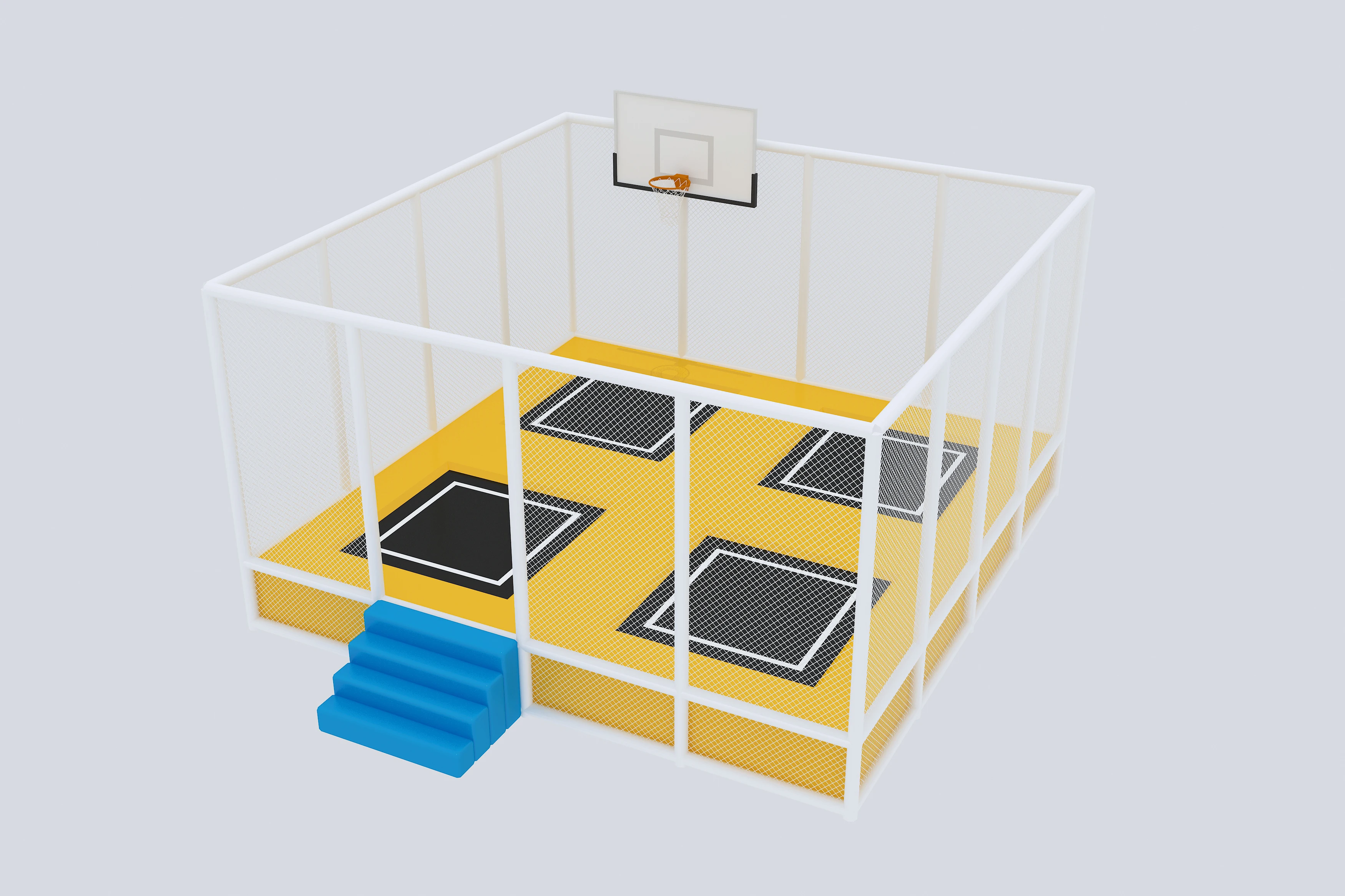 High Quality Trampoline outdoor household adult children bouncy bed with protective net jumping bed water trampoline