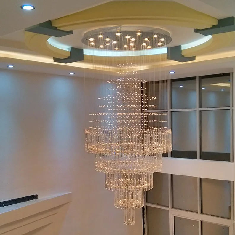 European-style modern luxury crystal restaurant hotel decorative large ceiling light chandelier