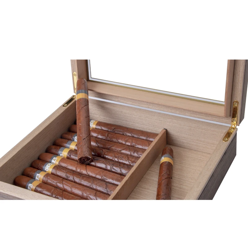 Luxury Walnut Cigar Storage Box Cedar wood Cigar Preserve Case