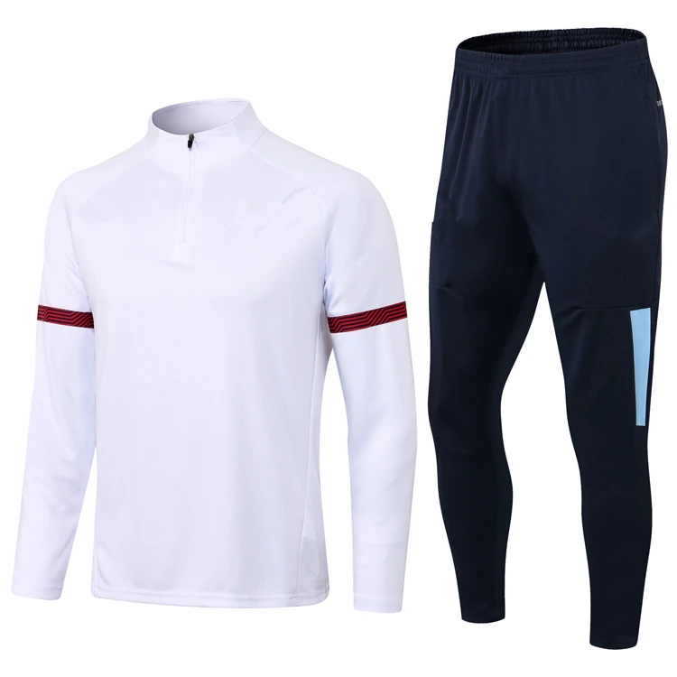 21/22 Custom High Quality Football Tracksuits Soccer Wear Comfortable Man Team Warm Up Soccer Tracksuit