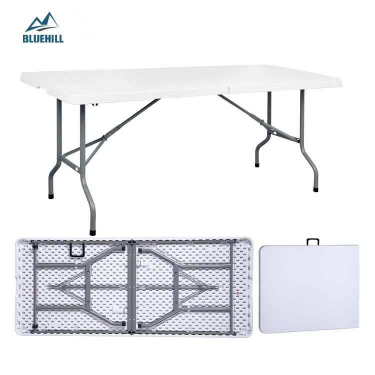 Низкий минимальный объем заказа 1,8 м 6 футов Открытый складной/складной кемпинг офисная обеденные столы и стулья пластиковые Пикник beer pong Таблица партии для событий