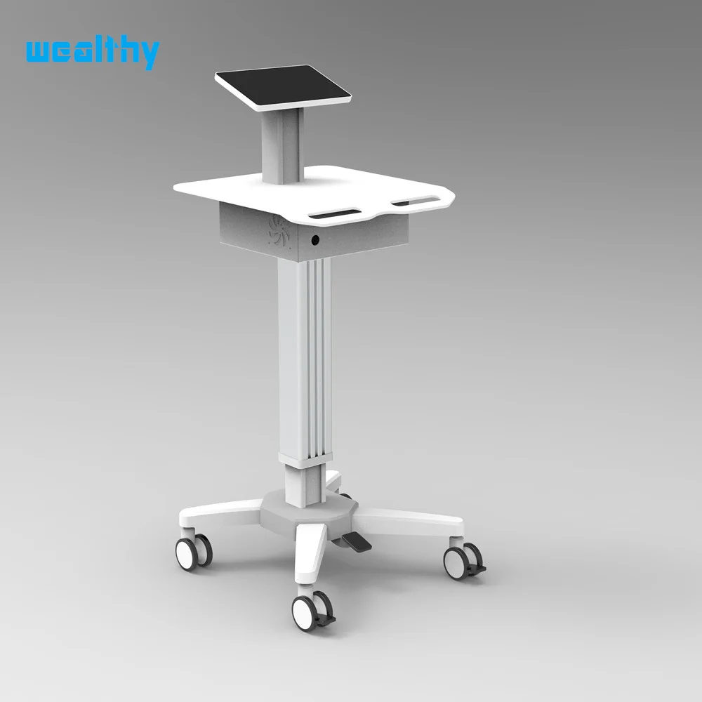 MA-Medical Mobile Table Patient Tablet Cart Flatbed cart Lockable Casters with Gas Spring Lift