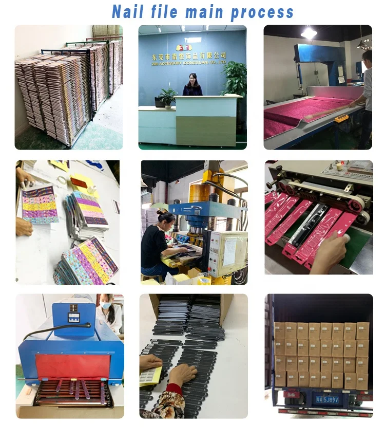 Ziri Factory Wholesale Nail Art Tools Professional Manicure Emery Board Custom Logo Limes Ruler Zebra 100/180 Nail Files