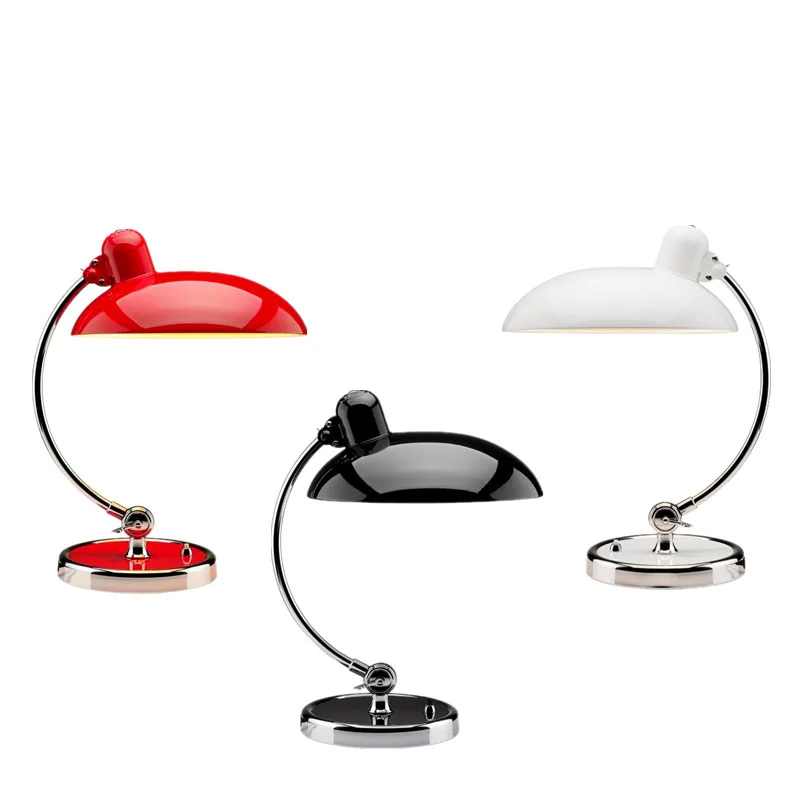 Modern vintage simple table light hotel bedroom arc metal led desk lamp