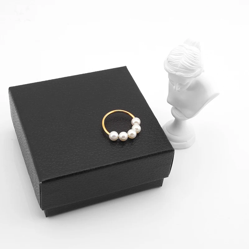 Ювелирные украшения с пресноводным жемчугом 14K позолота нержавеющая сталь ювелирные изделия кольцо для