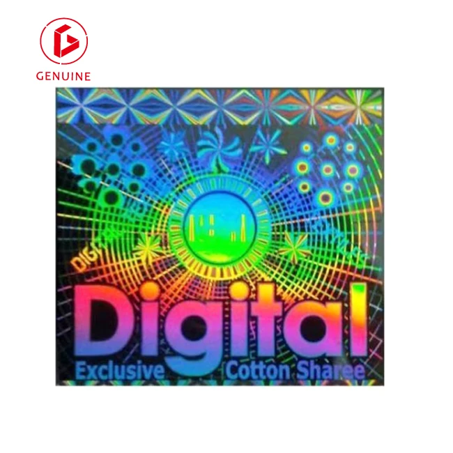 Wholesale custom vinyl self adhesive 3d holographic logo security sticker