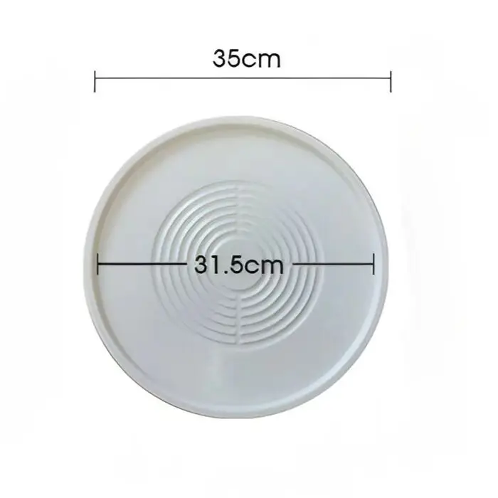 Round thickened flower pot base with wheels Removable plastic flower pot tray Large water catching tray flower pot base tray