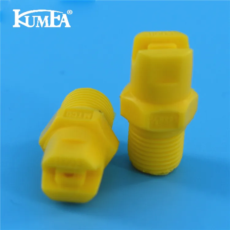 PVDF Spray Jet Nozzle Plastic PP PVC HVV Vee Jet Flat Fan Spray Nozzle