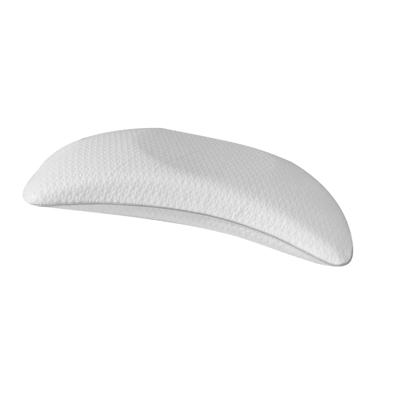 Moon Top Comfortable Memory Foam Pillow Custom Logo Bamboo Fabric Inflatable Orthopedic Travel Pillow Relief Neck Pain Sleeping