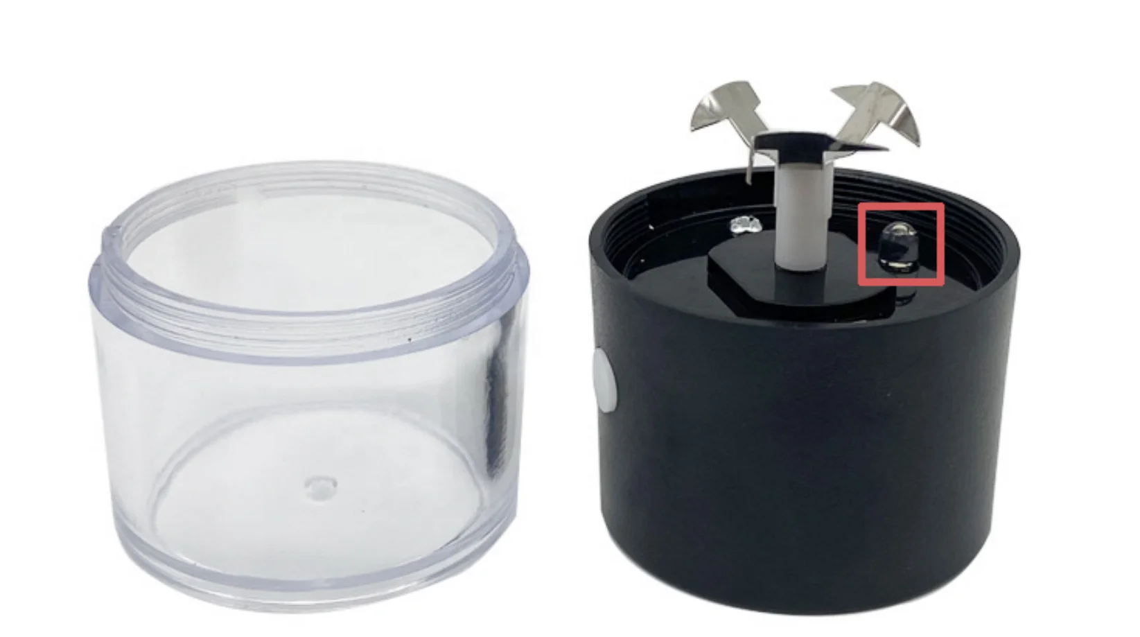 Hot Selling Mini USB Electric Herb Grinder Metal and Plastic Factory Direct with CE Certification & UL Report Lights Included