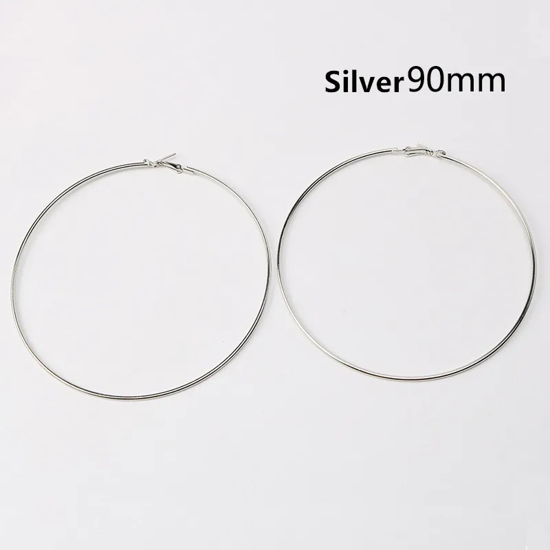 Trendy Large Hoop Earrings Big Gold Circle Earrings Fashion Loop Earrings for Women Jewelry