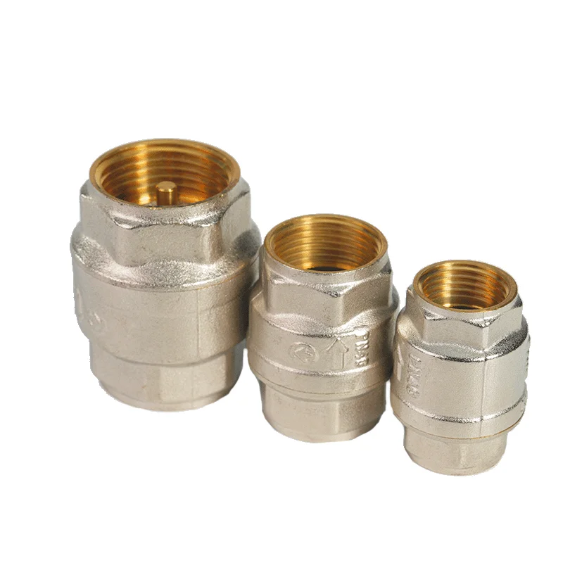 German Brass York Valve Check Valve Manual Power Vertical Spring for High Temperature Water Oil Gas System General Application