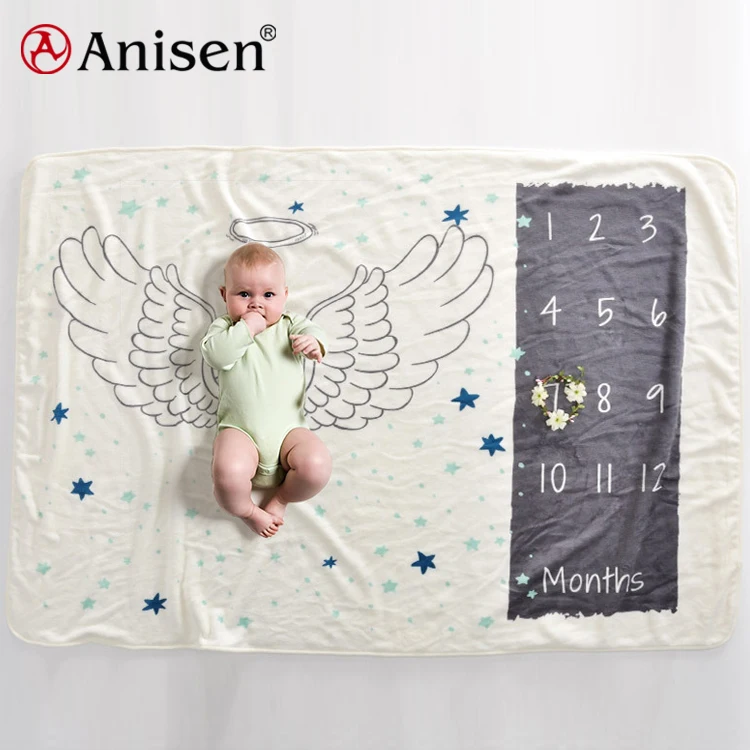 Factory Wholesale New Born Blanket Set Soft Minky Mink Baby Blankets, Flannel Velour Plush Fabric For Baby Blanket