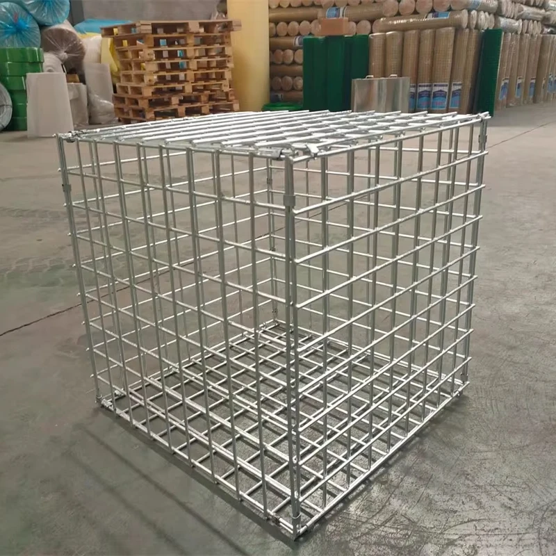 High Quality Hot Dip Galvanized Welded Gabion Wire Mesh Fencing Box Stone Cages  Welded Gabion Mesh Retaining Wall Fence