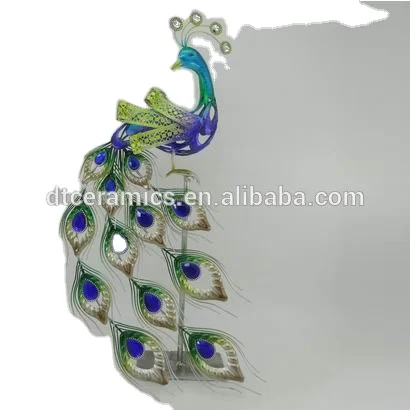 wholesale indoor decorative metal figure peacocks