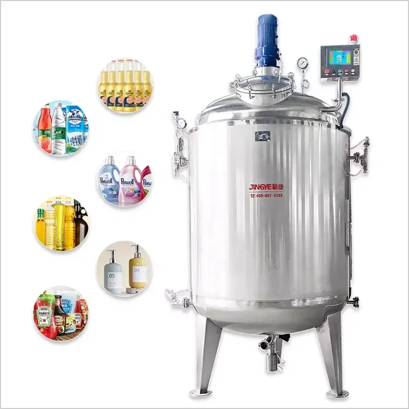 1500L Liquid Soap Mixer Cooking Machine Body Cream Vacuum Cooking Tanks For Sale Stainless Steel Mixing Tanks Prices