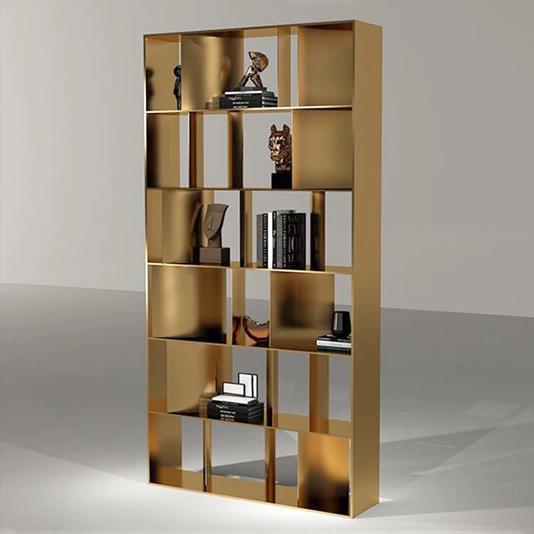 Modern European Custom Storage Rack Book Cases Bookshelf Metal Books Cabinet