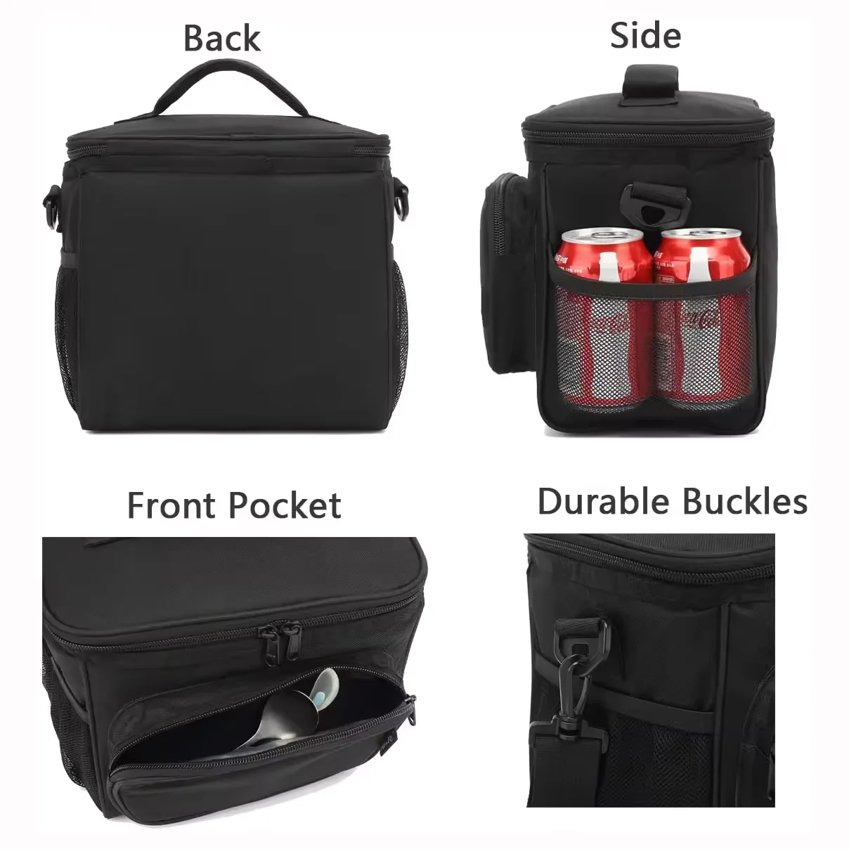 Reusable portable Lunch Bag Full Print Cooler Insulated Cooler Box for Picnic lunch bag with bowls large food storage bag