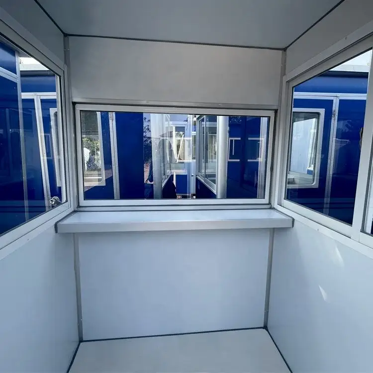 China Mobile Steel Security Easy Assembly Prefab Mobile Guard Booth Portable