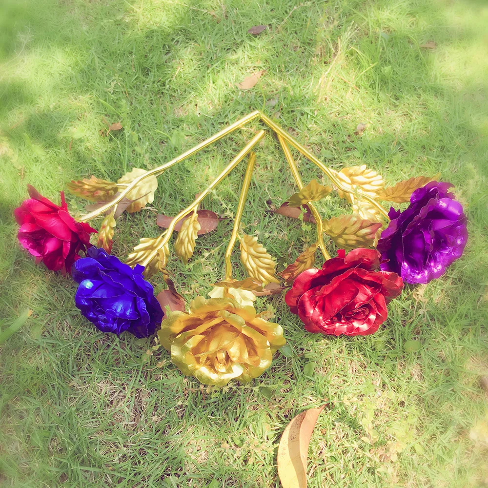 Hot Selling Factory Direct 24k Gold Foil Rose Flower for Unique Gift