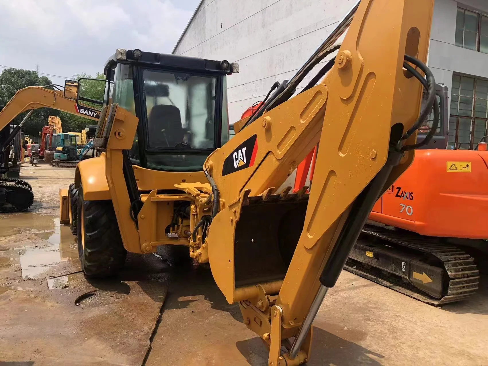 Хороший продукт оригинальная японская модель б/у Колесный погрузчик CAT 420F cat 420fcat экскаватор-погрузчик