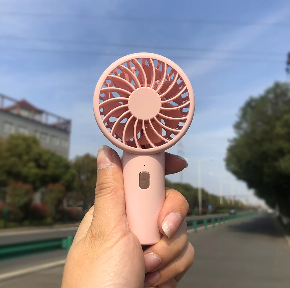 personal 2022 newest handyusb mini fan rechargeable portable Handheld Cooling Desk silent small Pocket fan