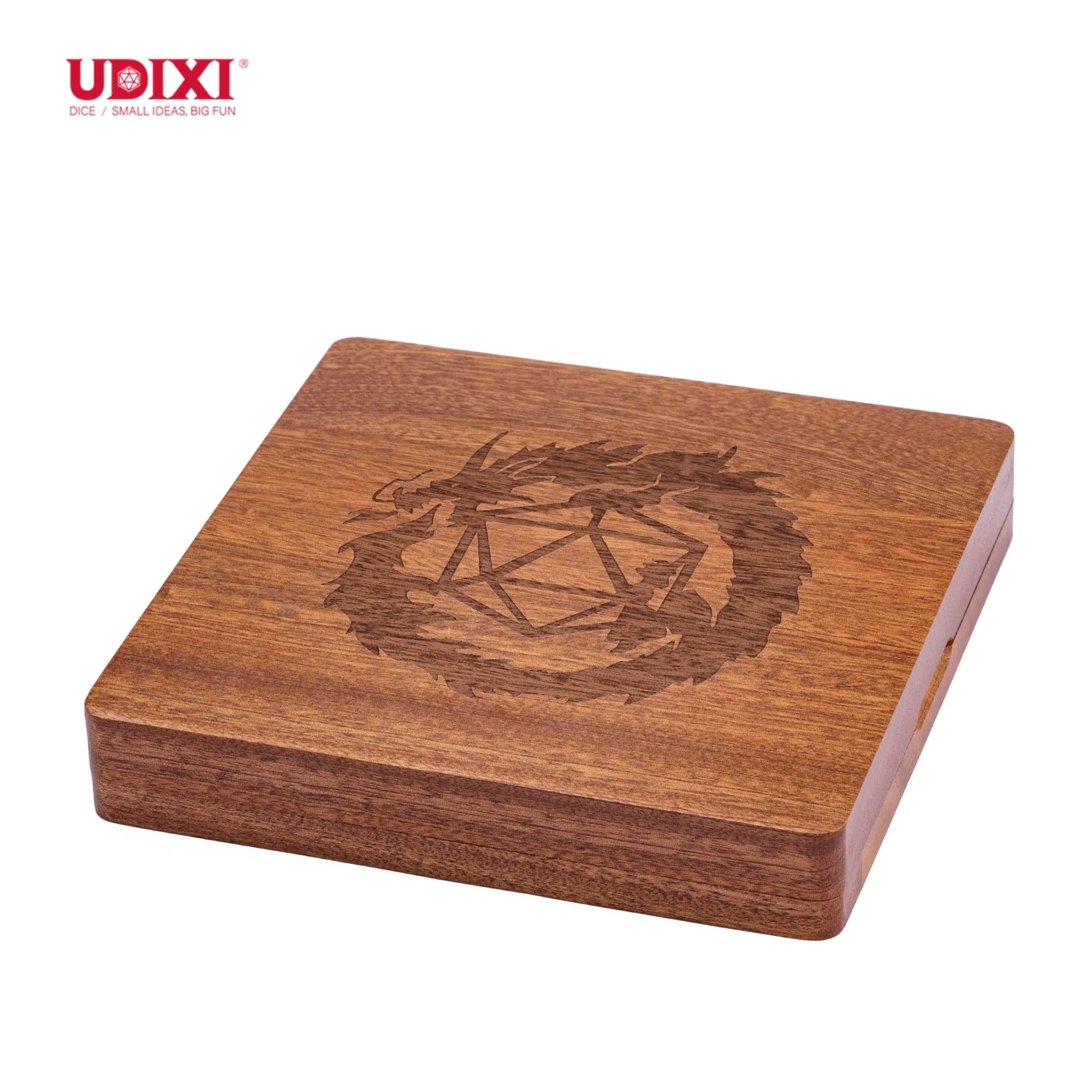 Деревянный набор Sapele d & для ролевых игр Udixi с логотипом под заказ Подземелья и Драконы игры Набор коробок