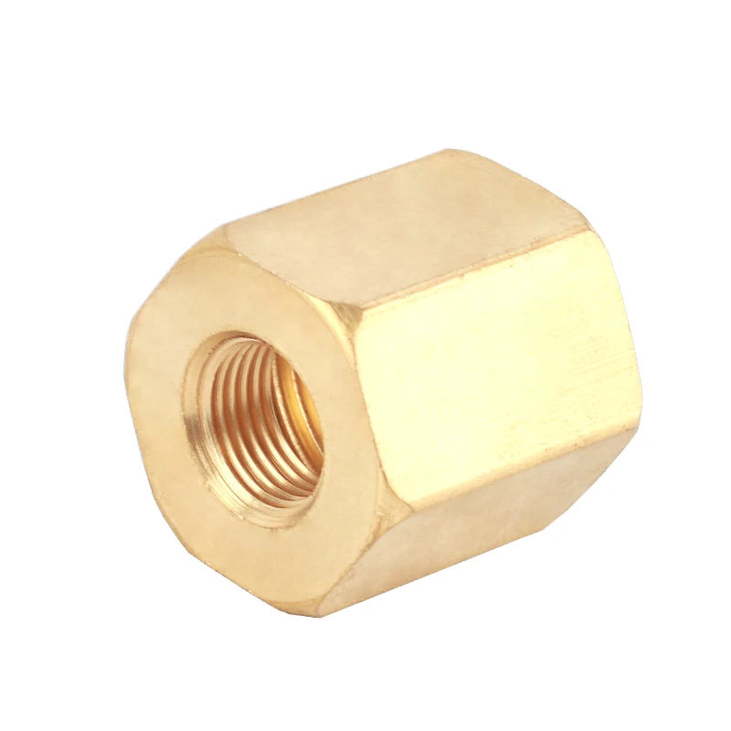 SNS BL series female thread straight connector adapter brass pipe fitting long hex coupling nut