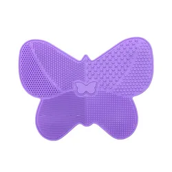 Creative silica gel scrubbing flap suction cup mat beauty cosmetic hairbrush cleaning