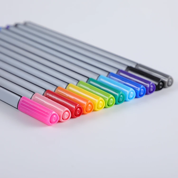 
Factory direct sale non tonic safe fiber tip triangular water color brush marker pen set in Art Markers 