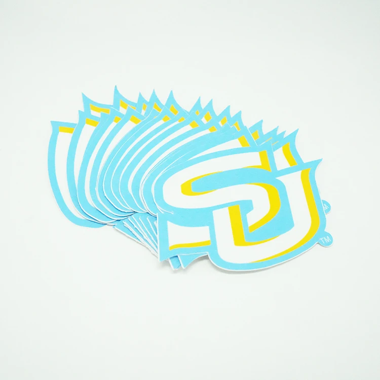 wholesale personalized custom logo vinyl adhesive waterproof sticker making logo 100pcs die cut stickers split backing