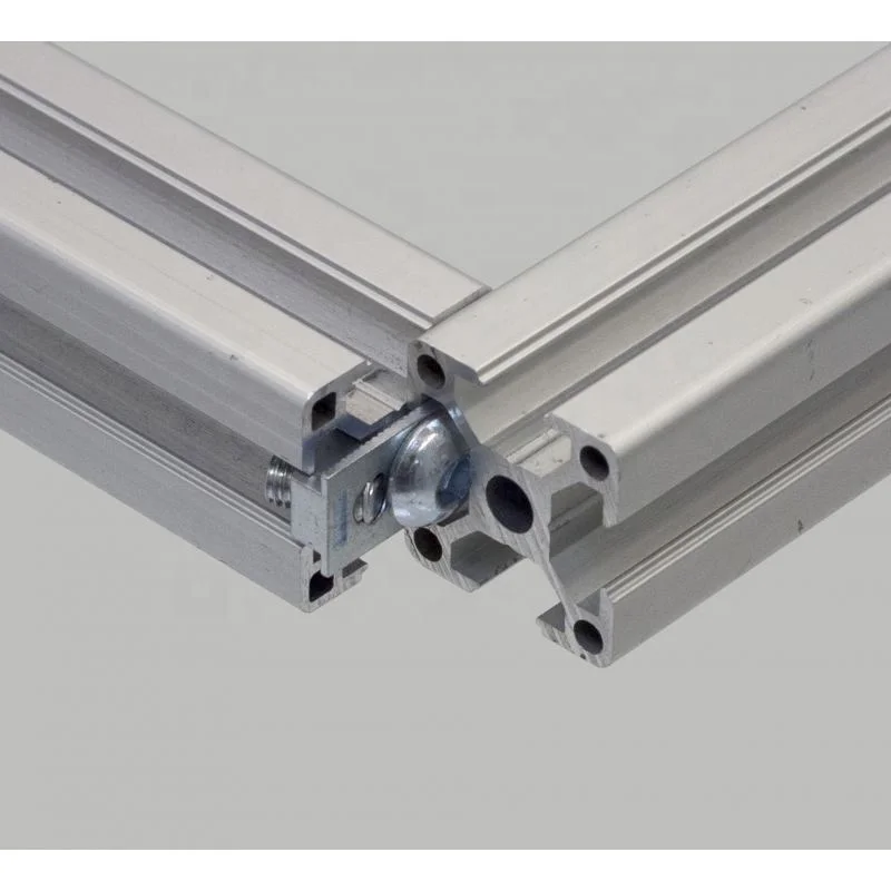 Wholesale Aluminum Profile Accessory Slot 8 Unner Angle Connector Including Screw For 40*40 Profile