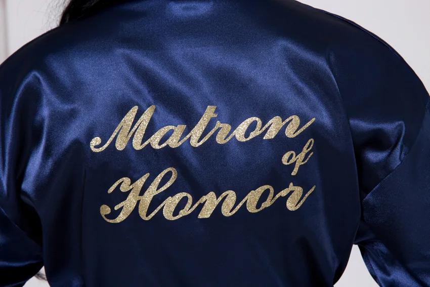 Satin Bridal Robe Bridesmaid Robe Wedding Robe Support Customization