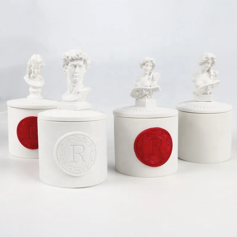 Hot Sale Stocked Aroma Diffuser Soy Wax Scented Ceramic Candle Holder Jar Home Aromatherapy Decoration Air Freshener