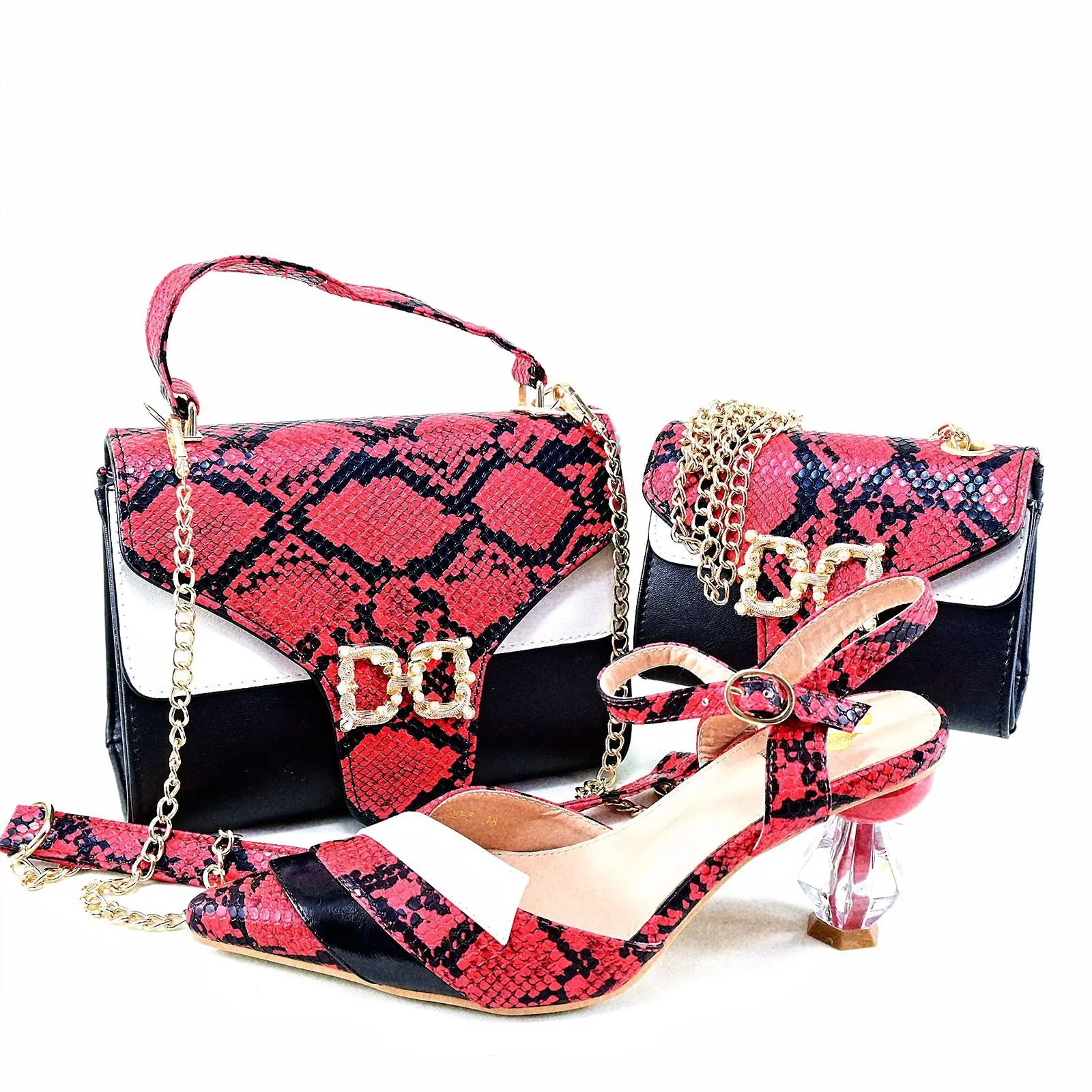 African Italian Wholesale Cheap Matching Women Shoes Sandals Bags And Shoes Women Lady Handbag Set