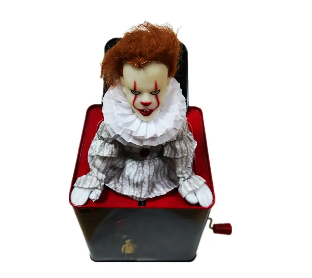 New design customized  plush doll metal music tin box custom gift Christmas decorations for child