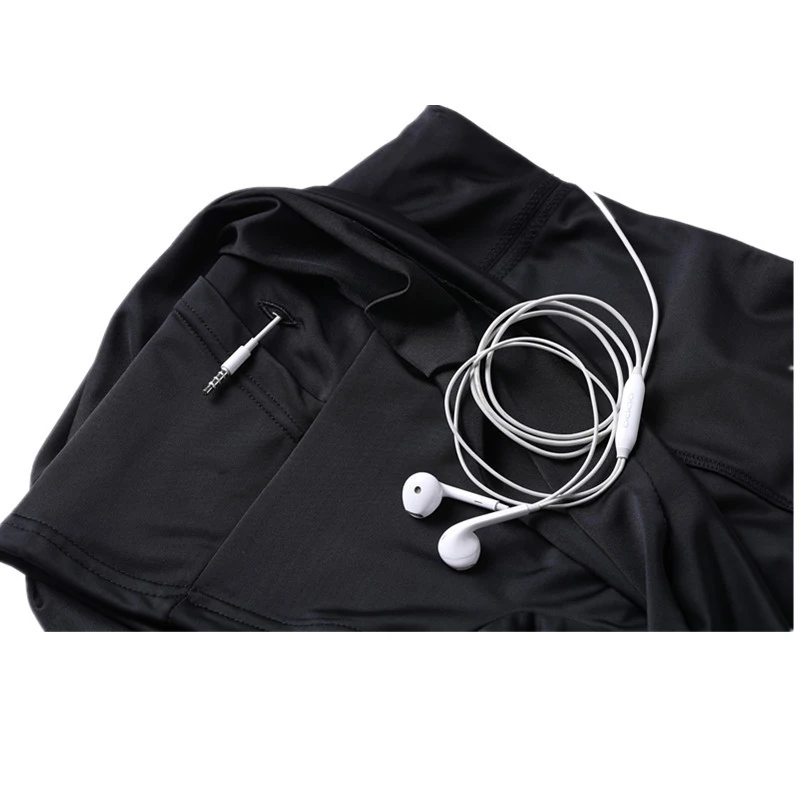 Женская плиссированная юбка на плоской подошве с карманами для быстрой игры в гольф, Спортивная юбка для бега и тенниса с карманом