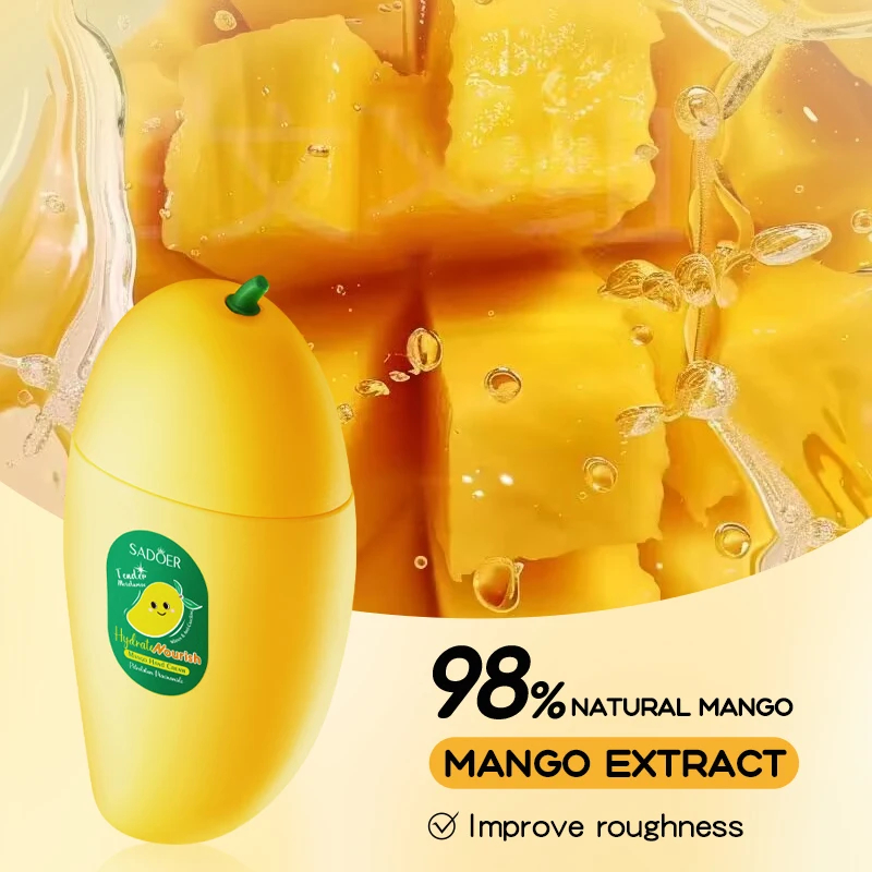 OEM SADOER Korean Style Fruit Peach Banana Mango Anti Aging Moisturizing Whitening Organic Hand Skin Care Vitamin C Hand Cream