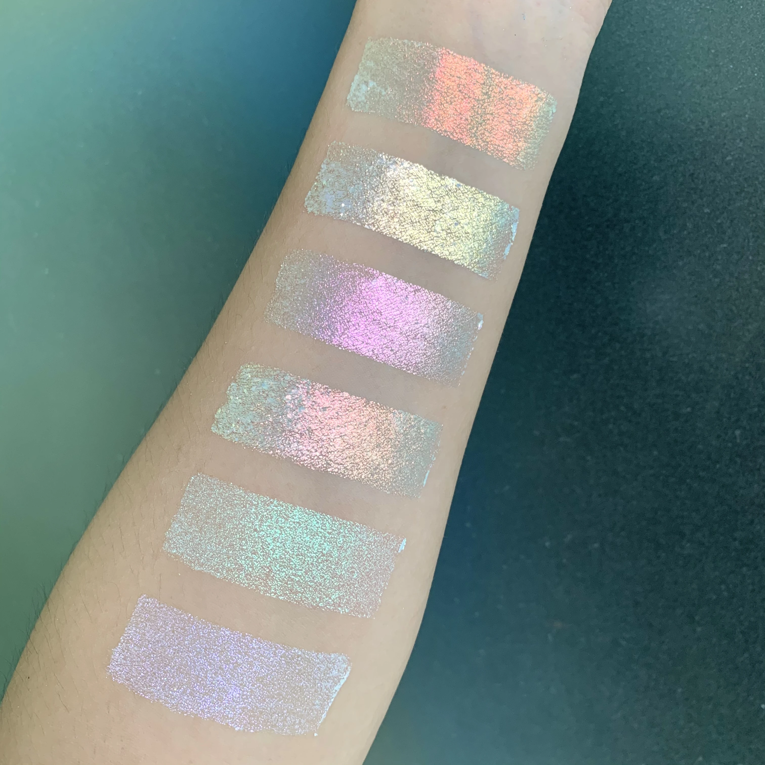 Multi-Use Highlighter Glitter Eyeshadow White Duochrome Highlighter Makeup