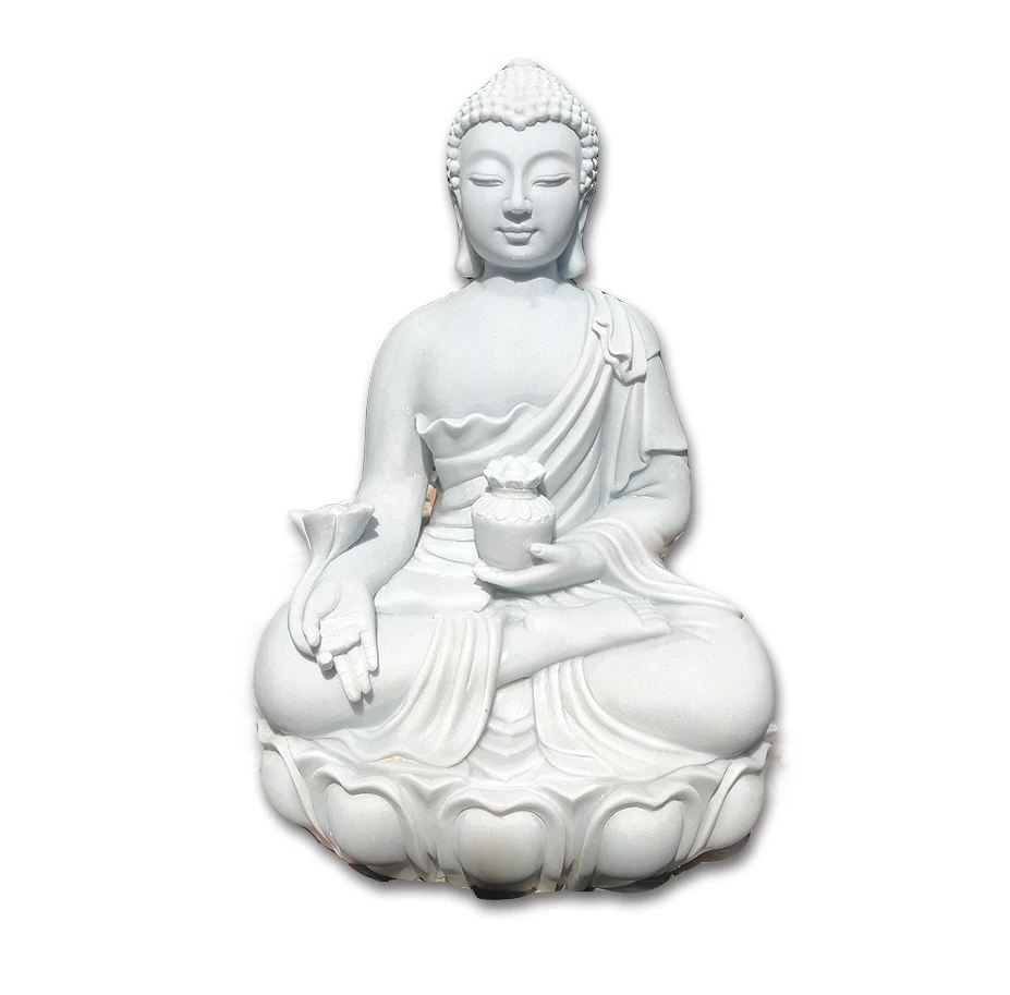 Life Size Religious Sitting Buddha Stone Carvings And Sculptures White Marble Garden Buddha Statue