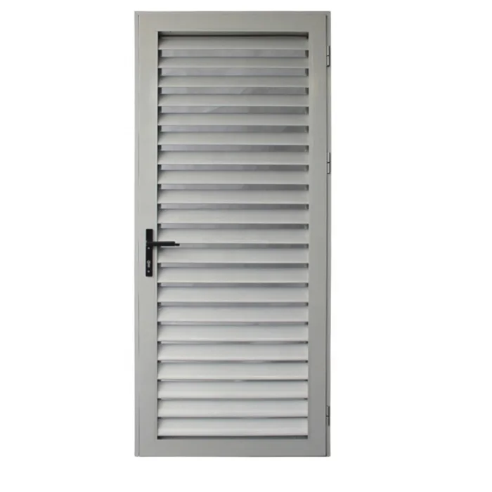 Aluminium louver door partition blind door aluminium door supplier