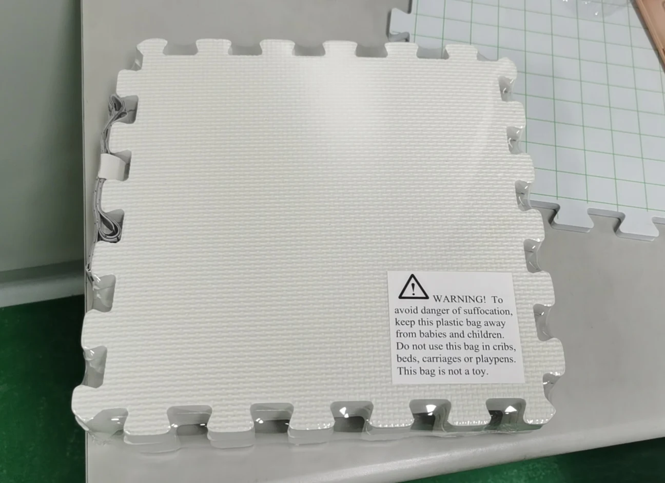 Crafts Blocking Mats for Knitting - Pack of 9 white Blocking Boards with Grids or line