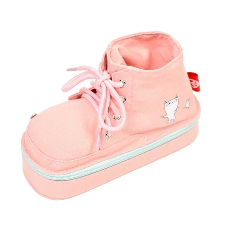 Creative shoes pencil case student  funny Martin boots pencil bag storage bag