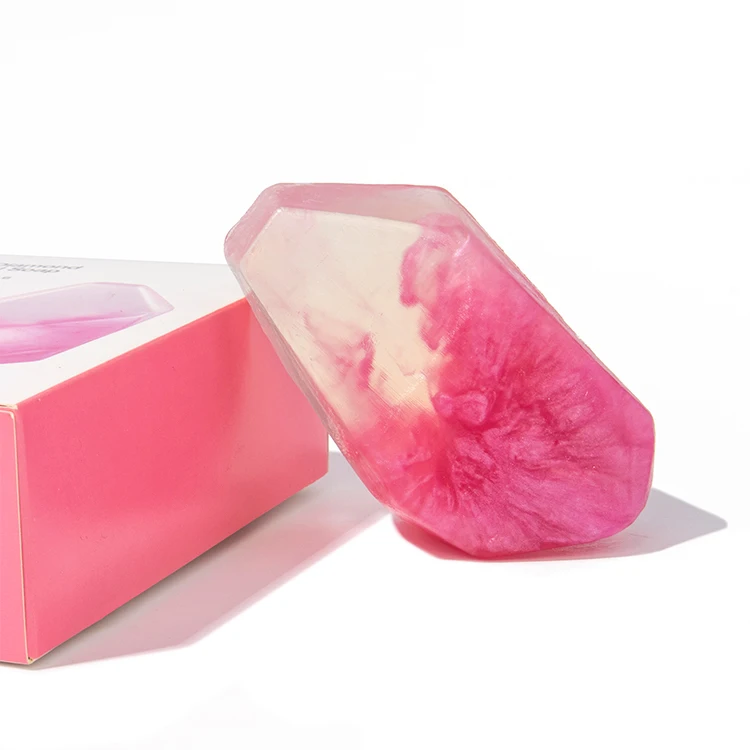 Cheap Factory Price Natural Organic Glycerin Soap Vegan Cbd Handmade Crystal Shaped Bar Soaps